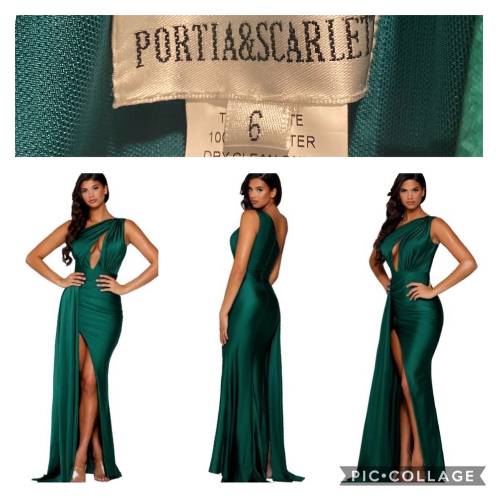 PORTIA AND SCARLETT Emerald Green Gown